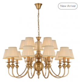 TELBIX-SIEDEL 15 LIGHT PENDANT W/SHADE